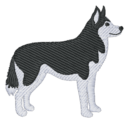 Husky Dog 200 Embroidered Icon