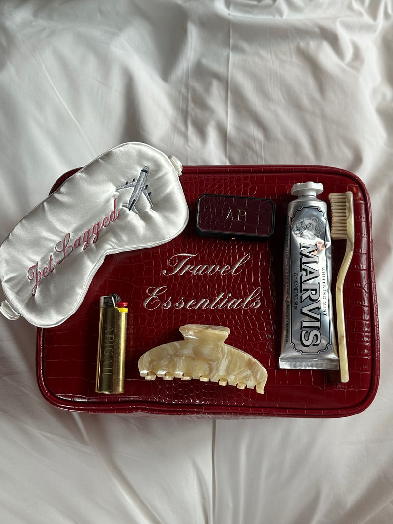 Custom Text Croc Pouch