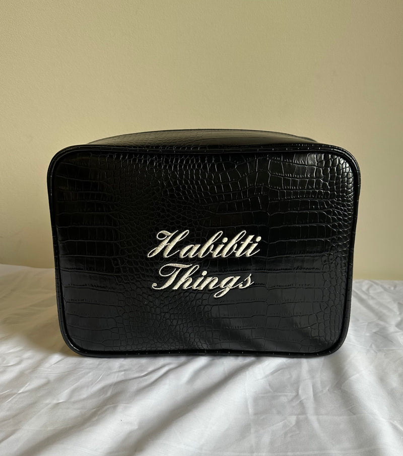 Custom Text Croc Pouch