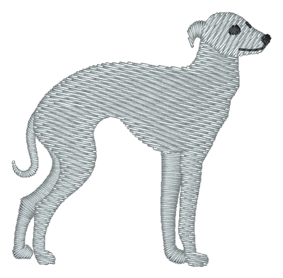 Italian Greyhound Dog 200 Embroidered Icon