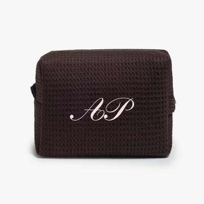 Classic Monogram Waffle Pouch