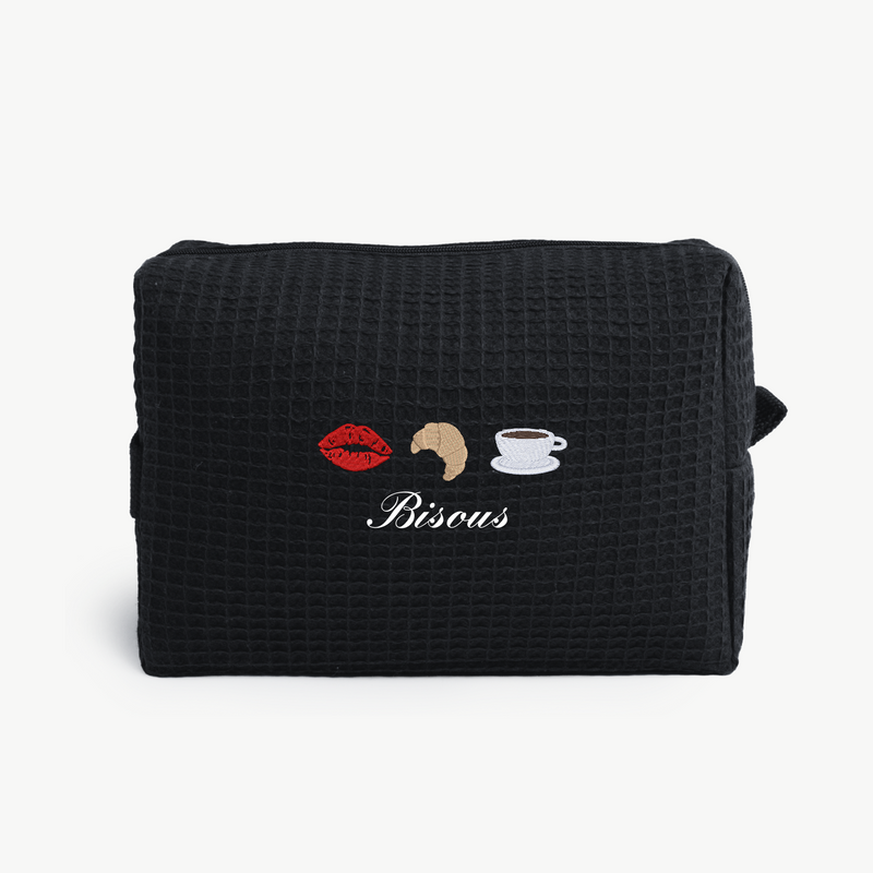 Bisous Waffle Pouch