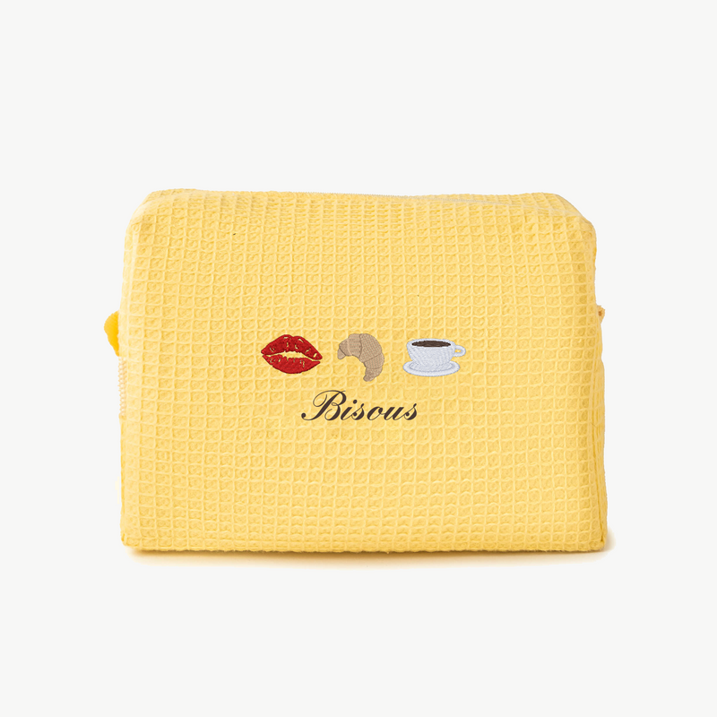 Bisous Waffle Pouch