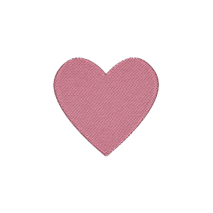 Pink Heart Embroidered Icon