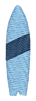 Surf Board Embroidered Icon