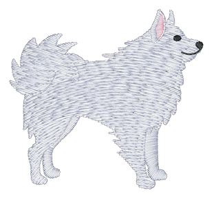Samoyed Dog 200 Embroidered Icon