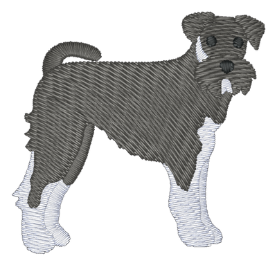 Schnauzer Dog 200 Embroidered Icon