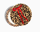 Solar Eclipse Leopard Bow Compact Mirror