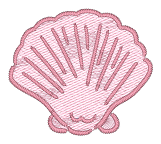 Seashell Embroidered Icon