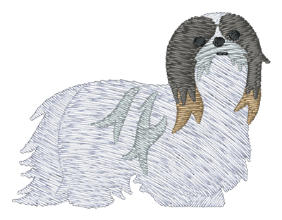 Shih Tsu Dog Long Hair 200 Embroidered Icon