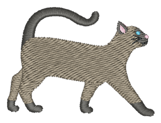 Siamese Cat Embroidered Icon
