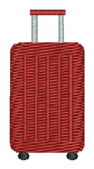 Summer Suitcase Embroidered Icon
