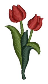 Tulips Embroidered Icon