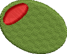 Olive Fixed Embroidered Icon