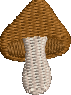 Mushroom 1 Embroidered Icon