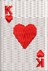 King of Hearts Embroidered Icon