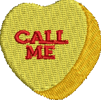 Call Me Heart Embroidered Icon