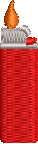 Red Lighter Embroidered Icon
