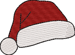 XMAS24 SANTA HAT Embroidered Icon