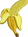 Banana Embroidered Icon