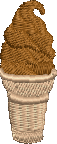 Chocolate Ice Cream Embroidered Icon
