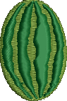 Watermelon Embroidered Icon