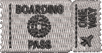 Boarding Pass Embroidered Icon