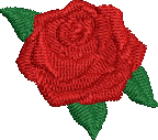 Rose2 Embroidered Icon