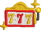 Slot Machine Embroidered Icon