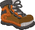 Hiking Boot Embroidered Icon