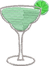 Cocktail2 Embroidered Icon