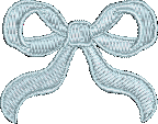 Abbode Bow Blue Embroidered Icon
