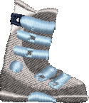 Ski Boot Embroidered Icon