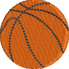 Basketball Embroidered Icon