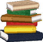 Stack of Books Embroidered Icon