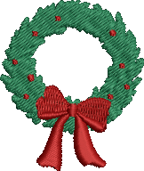 XMAS24 WREATH Embroidered Icon