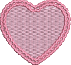 Lace Heart Embroidered Icon