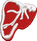 Steak Embroidered Icon