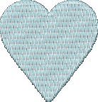 Blue Heart Embroidered Icon