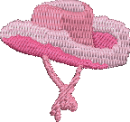 Cowgirl Hat Embroidered Icon