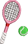 Pink Tennis Embroidered Icon