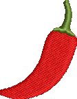 Pepper Embroidered Icon