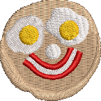 Smile Pancakes Embroidered Icon