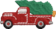 XMAS24 TRUCK Embroidered Icon