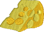 Cheese Embroidered Icon