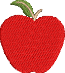 Apple Embroidered Icon