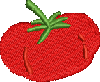 Heirloom Tomato Embroidered Icon