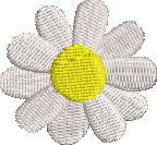 Daisy1 Embroidered Icon