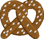Pretzel Embroidered Icon