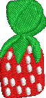 Strawberry Candy Embroidered Icon